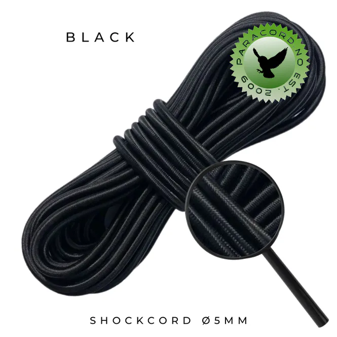 Hovedbilde Shockcord Black Ø5 mm