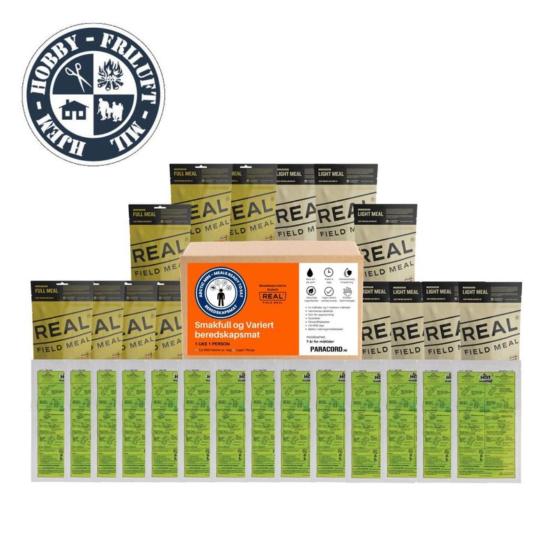 Pakke med 14 Real Field Meals M/FRH