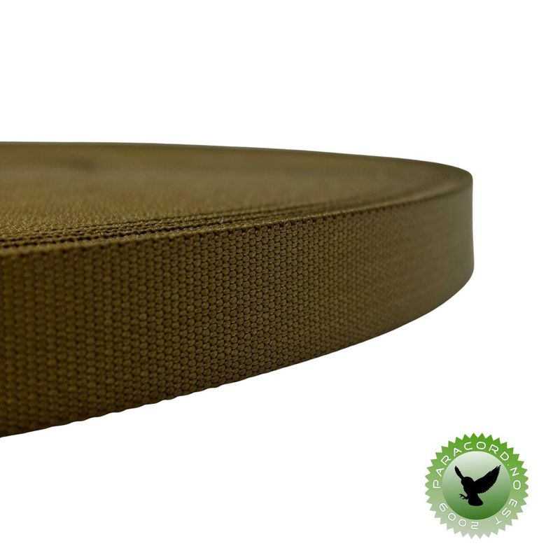 Vevd bånd 19mm - Coyote Brown